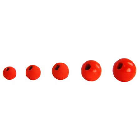 Kamatsu Tungsten Slotted Beads Red