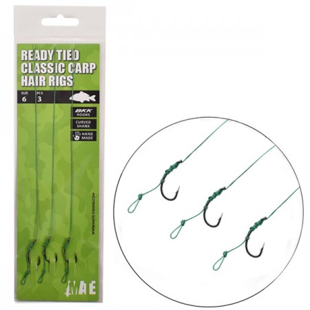 Mate Ready Carp Rigs Curved Shank